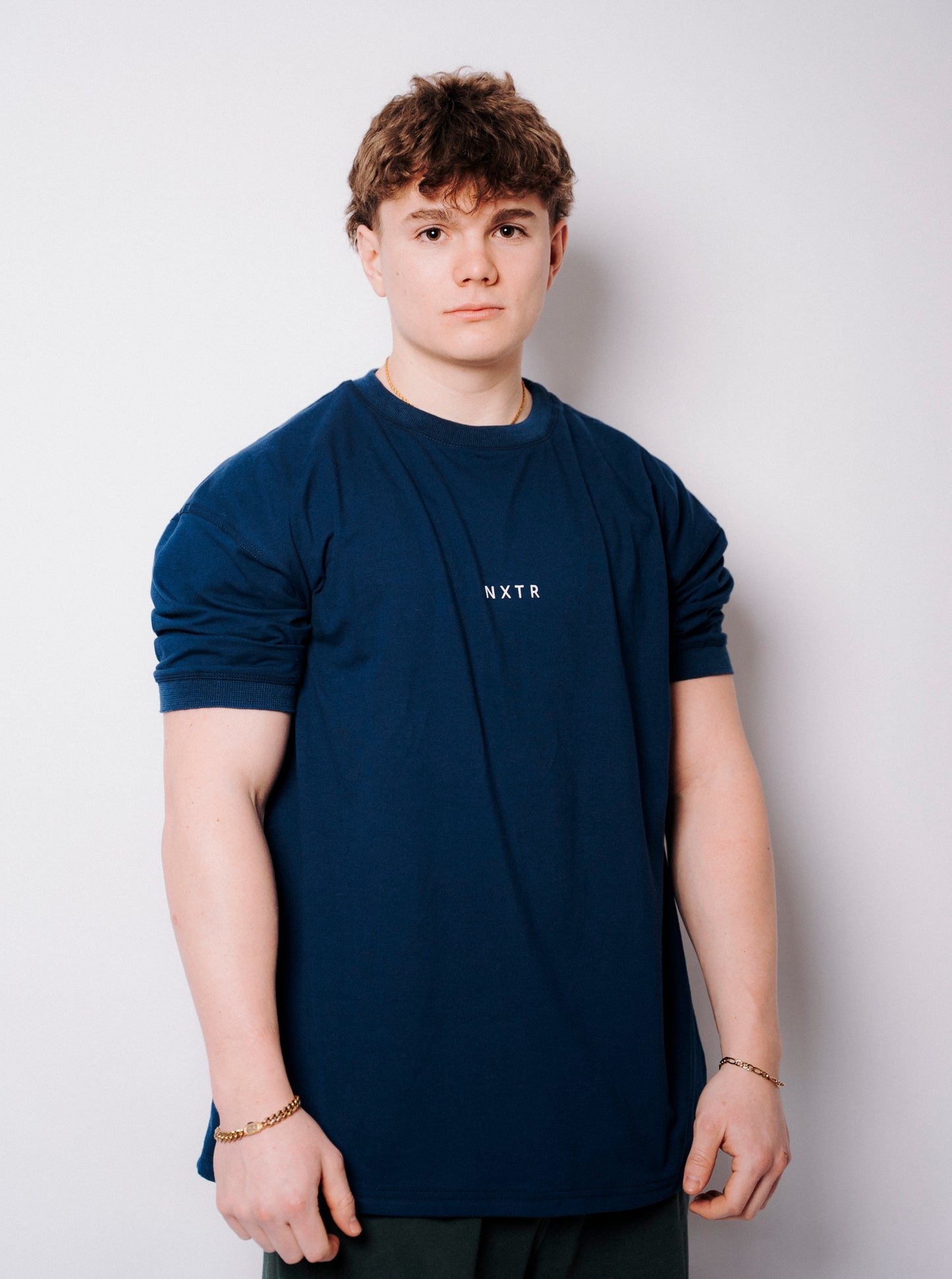 Blue tones, oversized comfort — NXTR edition.