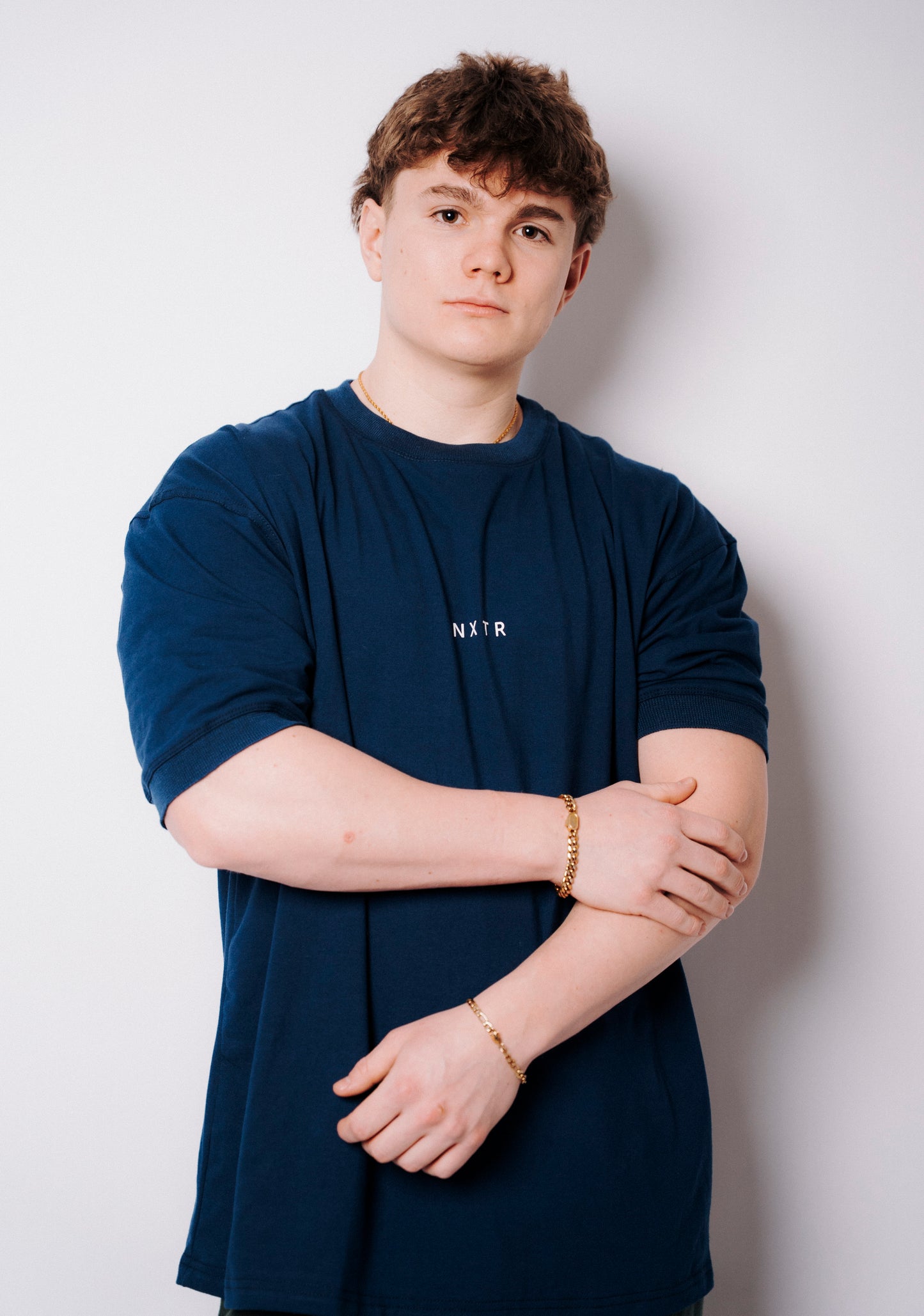 Blue tones, oversized comfort — NXTR edition.