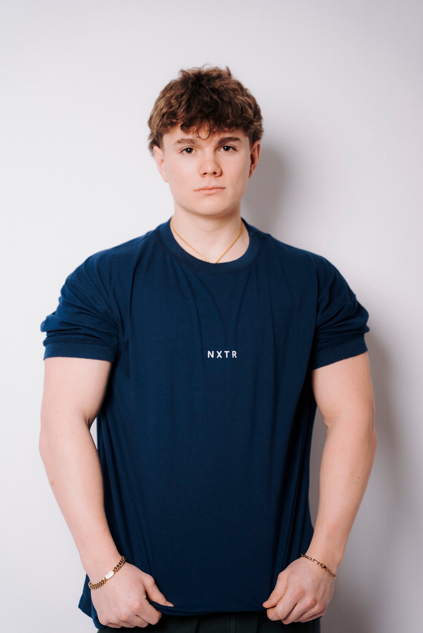 Blue tones, oversized comfort — NXTR edition.