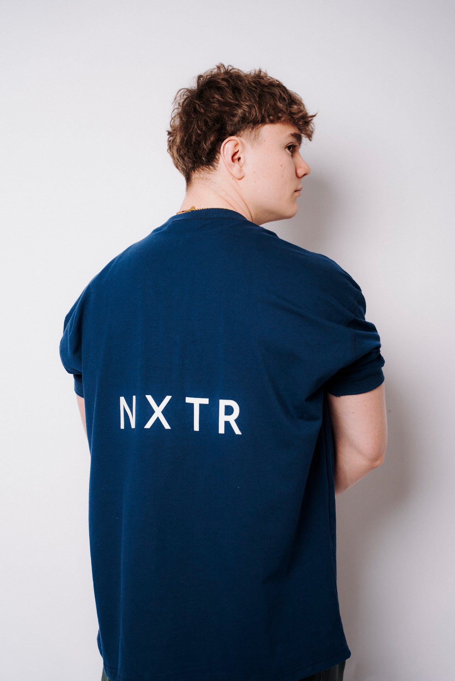 Blue tones, oversized comfort — NXTR edition.