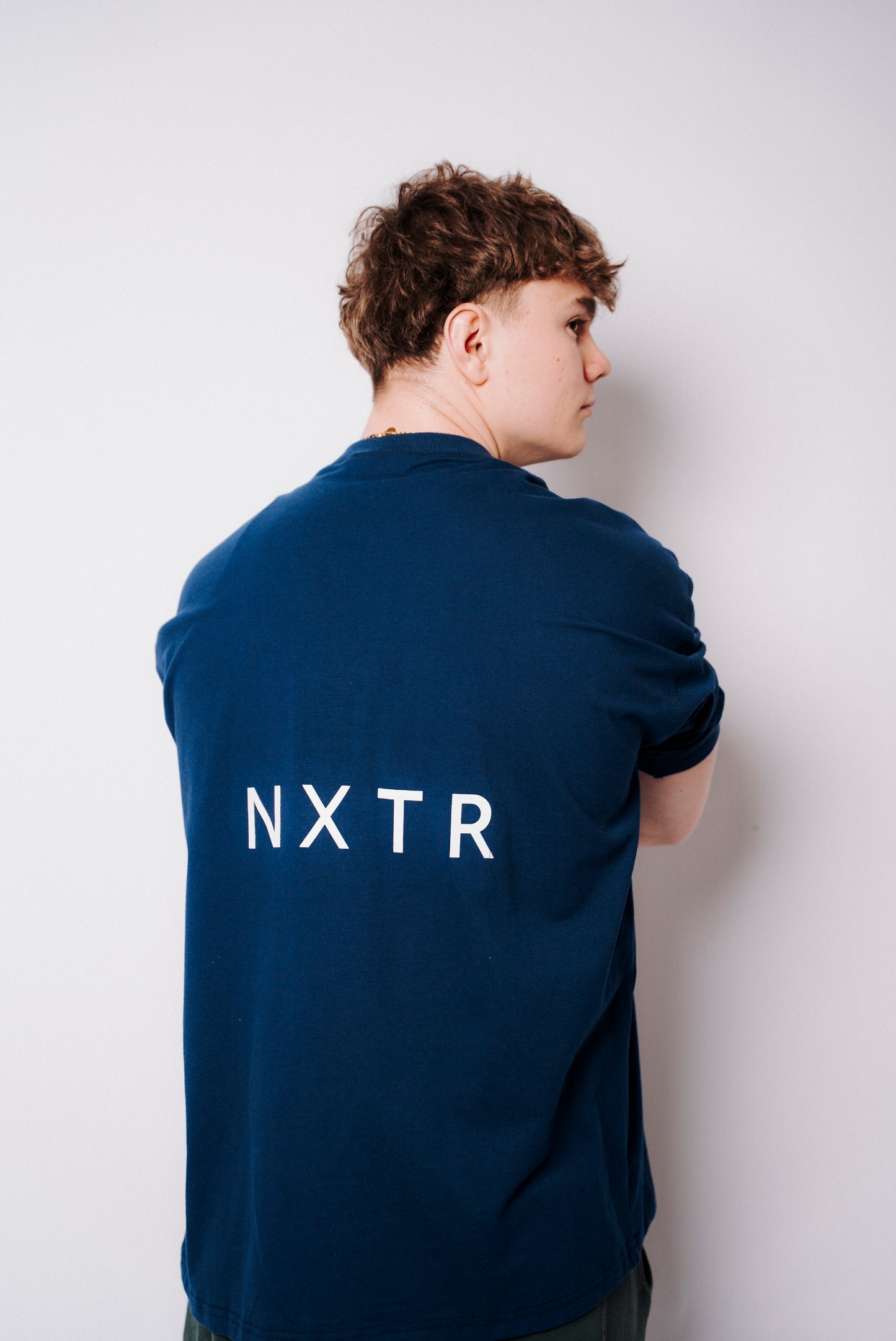 Blue tones, oversized comfort — NXTR edition.